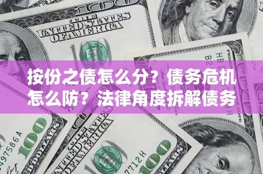 济南按份之债怎么分？债务危机怎么防？法律角度拆解债务分配与风险自保指南