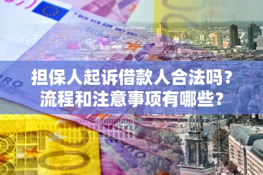 济南担保人起诉借款人合法吗？流程和注意事项有哪些？