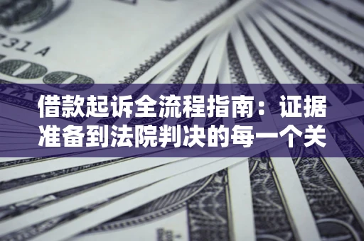 济南借款起诉全流程指南：证据准备到法院判决的每一个关键步骤
