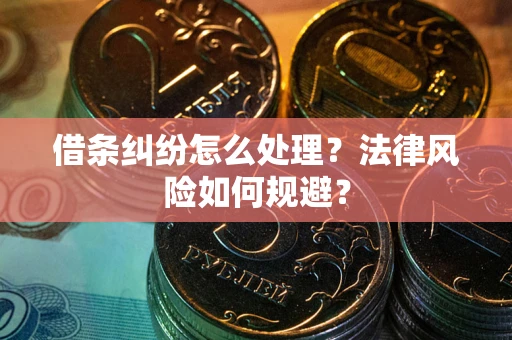 济南借条纠纷怎么处理？法律风险如何规避？