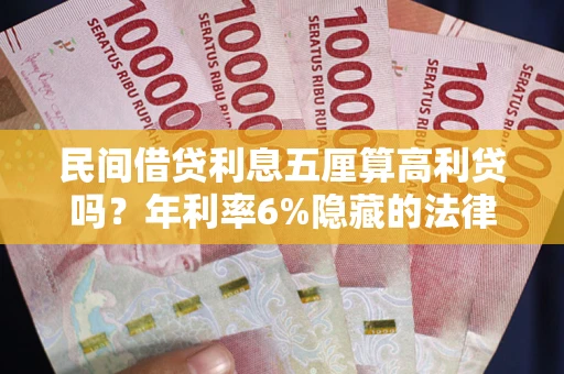 济南民间借贷利息五厘算高利贷吗？年利率6%隐藏的法律风险全解析