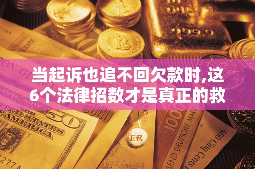 济南当起诉也追不回欠款时,这6个法律招数才是真正的救命稻草